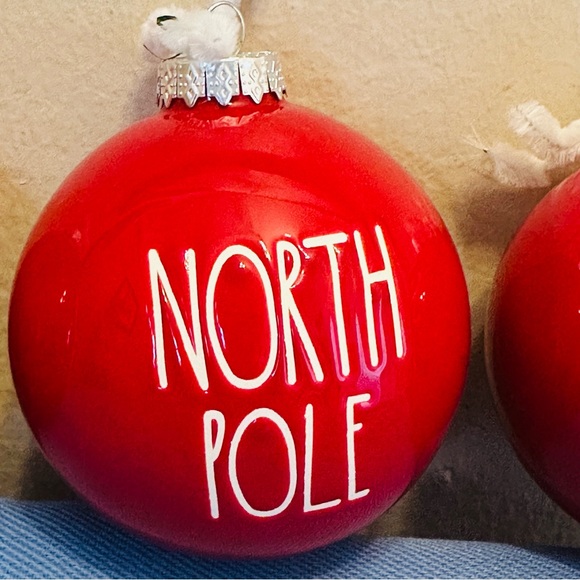 Rae Dunn Ceramic Ornaments Set of 3! - Picture 3 of 6